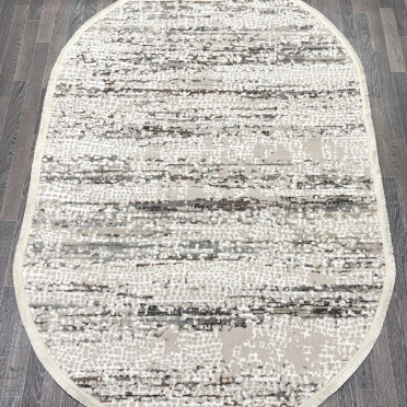 Турецкий ковер 40343C_COKME BEJ / ACIK GRI ОВАЛ
