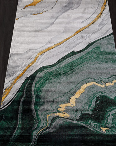 Ковер турецкий 08710Y OMEGA (Полиэстер хит-сет, зеленый)