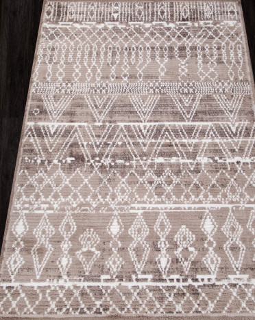 Ковер турецкий A932AC JOLI (Полиэстер хит-сет, бежевый)