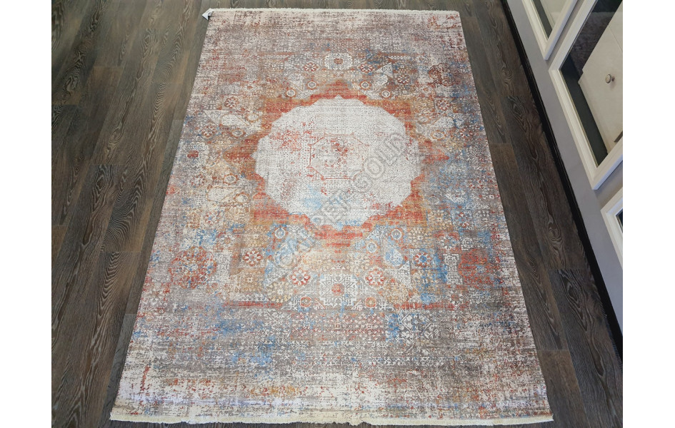 Безворсовый ковер лофт дизайн BANCO P1043 MULTI-MULTI