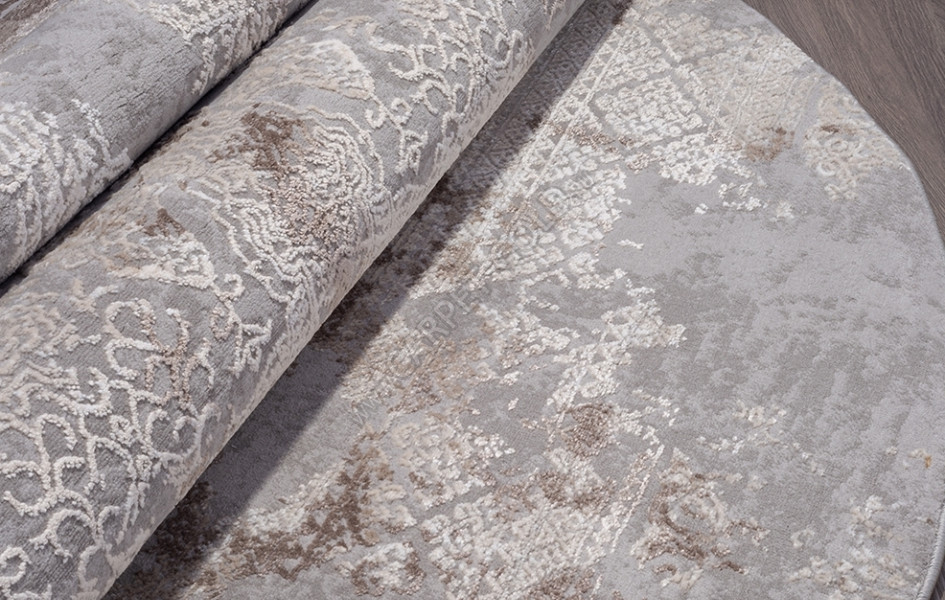 Ковер 03851C - GREY / BROWN - Овал ARMINA
