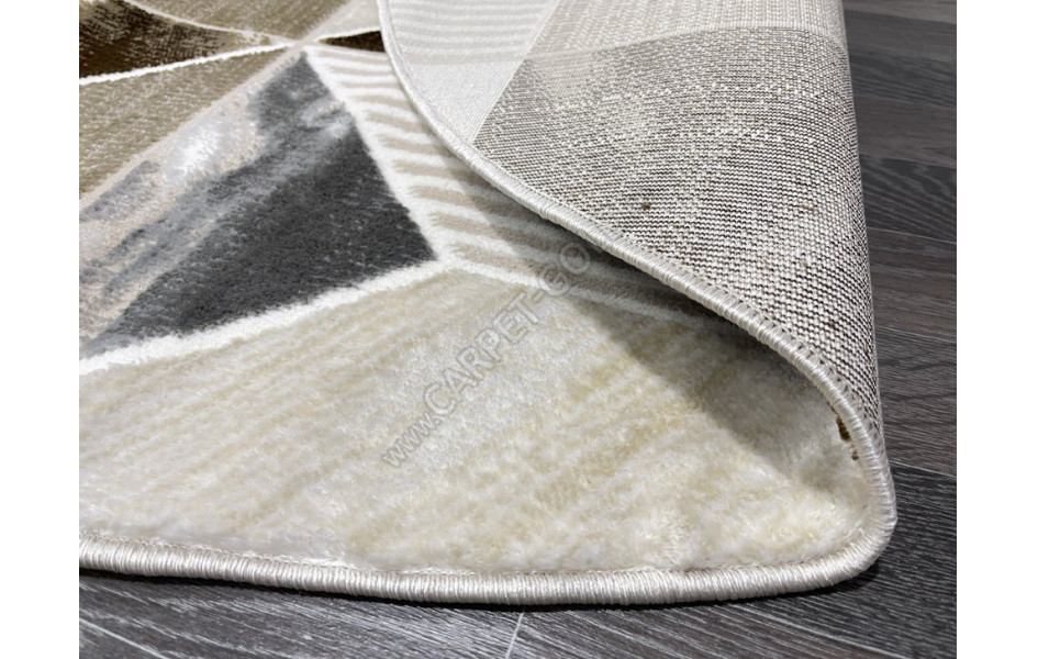 Турецкий ковер 40676C_VIZON / KAHVE ОВАЛ