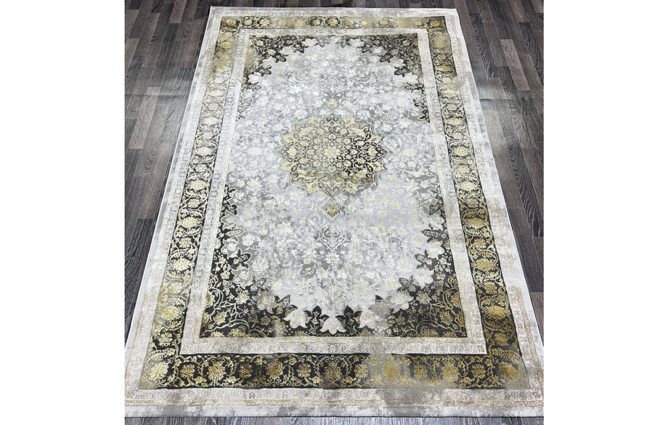 Ковер турецкий Lisa AA610A IVORY MUSTARD прямоугольный