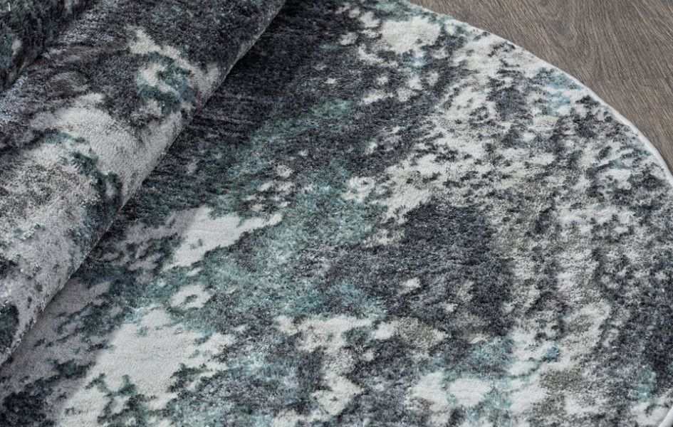 Ковер 02463H - BLUE / GREY - Овал - коллекция SAFARI